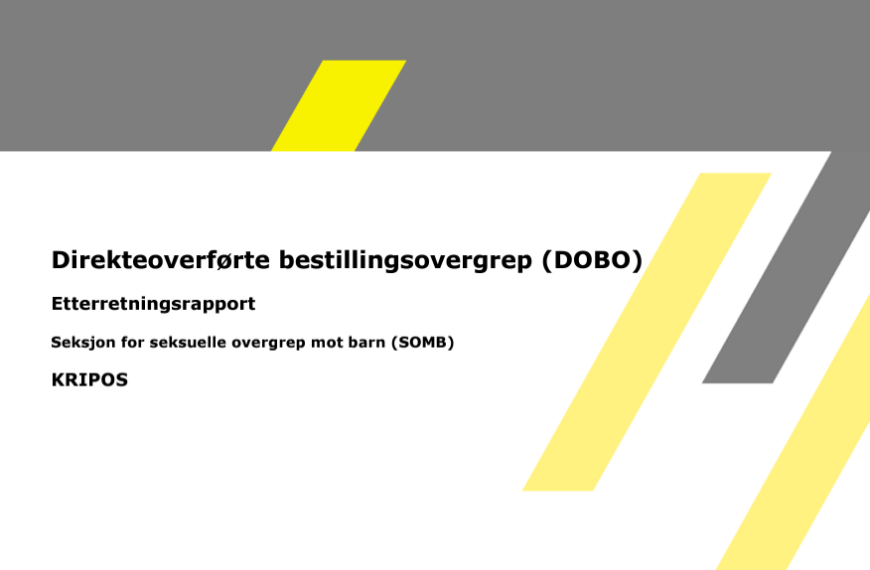 KRIPOS tegner billede af overgrebskriminalitet